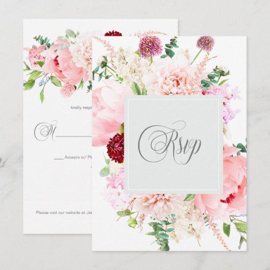 Wild Watercolor Garden RSVP | (正面/裏面)