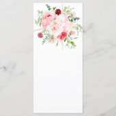 Wild Watercolor Garden Wedding | メニュー (裏面)