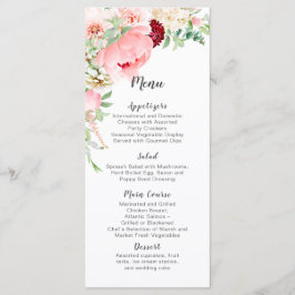 Wild Watercolor Garden Wedding | メニュー