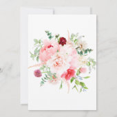 Wild Watercolor Garden Wedding | 招待状 (裏面)