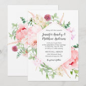 Wild Watercolor Garden Wedding | 招待状 (正面/裏面)