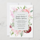 Wild Watercolor Garden Wedding | 招待状 (正面)