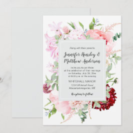 Wild Watercolor Garden Wedding | 招待状