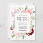 Wild Watercolor Garden Wedding | 招待状 (正面)