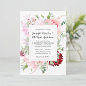 Wild Watercolor Garden Wedding | 招待状 (スタンド正面)