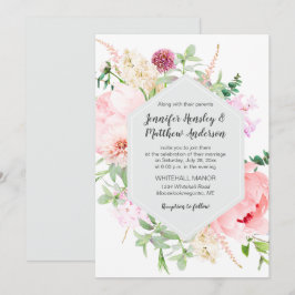 Wild Watercolor Garden Wedding | 招待状