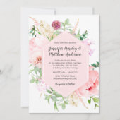 Wild Watercolor Garden Wedding | 招待状 (正面)