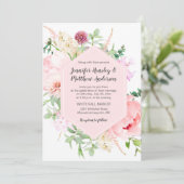 Wild Watercolor Garden Wedding | 招待状 (スタンド正面)