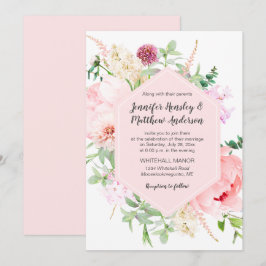 Wild Watercolor Garden Wedding | 招待状