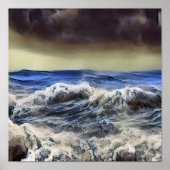 Wild waves at the ocean - Poster ポスター (正面)