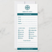 Wild & Welcome Church Connection Card 招待状 (裏面)