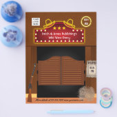 Wild West機能企業の写真とロゴの追加 チラシ (シングル)