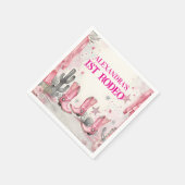 Wild West 1st Rodeo Birthday スタンダードカクテルナプキン (角)