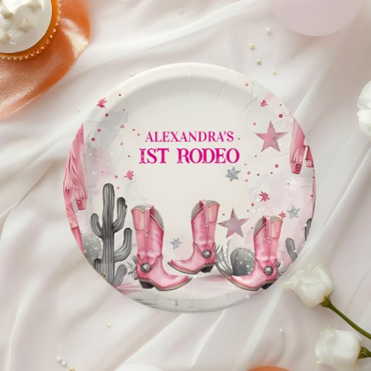 Wild West 1st Rodeo Birthday ペーパープレート