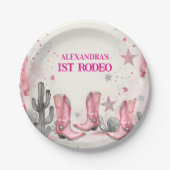 Wild West 1st Rodeo Birthday ペーパープレート (正面)