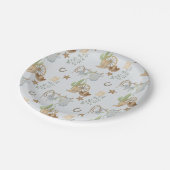 Wild West Baby Cowboy ペーパープレート (アングル)