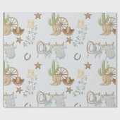 Wild West Baby Cowboy ラッピングペーパー (フラット)