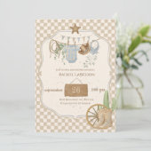 Wild West Baby Cowboy Baby Shower Invitation 招待状 (スタンド正面)