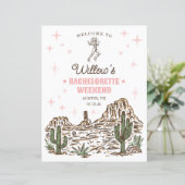 Wild West Bachelorette Last Rodeo Welcome Sign (スタンド正面)
