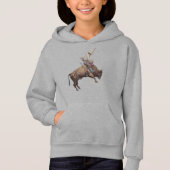Wild West Bull Rider, Rodeo Cool Cowboy Hoodie (正面)