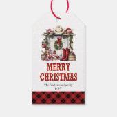 Wild West Christmas gift tag personalized design ギフトタグ (裏面)