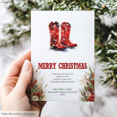 Wild West Christmas Greeting Card Printable シーズンカード