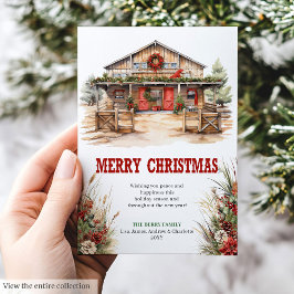 Wild West Christmas Greeting Card Printable シーズンカード