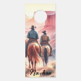 Wild West Cowboy  ドアノブサイン