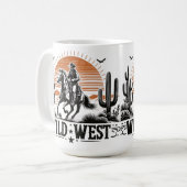 Wild_West_Cowboy_Adventure_mug2 コーヒーマグカップ (正面左)