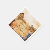 Wild West Cowboy Baby Shower スタンダードカクテルナプキン (角)