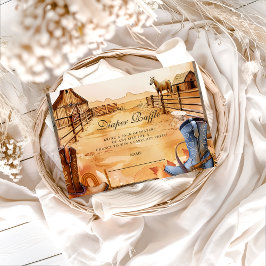 Wild West Cowboy Diapper Raffle エンクロージャーカード