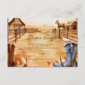 Wild West Cowboy Diapper Raffle エンクロージャーカード (正面)