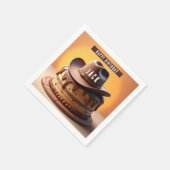 Wild West Cowboy Hat Cake  スタンダードカクテルナプキン (角)