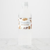 Wild West Cowboy Rodeo Baby Shower ペットボトルラベル (正面)