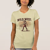 Wild West Cowgirl – Retro Tシャツ (正面)
