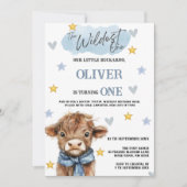 Wild West First Birthday • Little Buckaroo Theme 招待状 (正面)