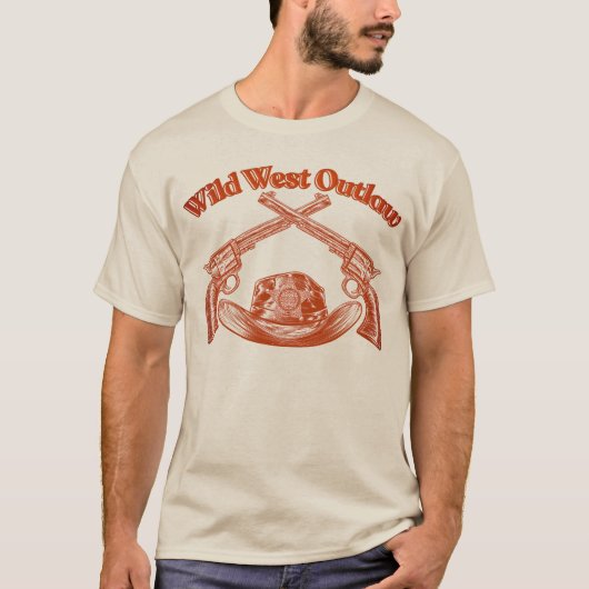 "Wild West Outlaw " Tシャツ (正面)