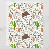 Wild West Scrapbook Paper (裏面)