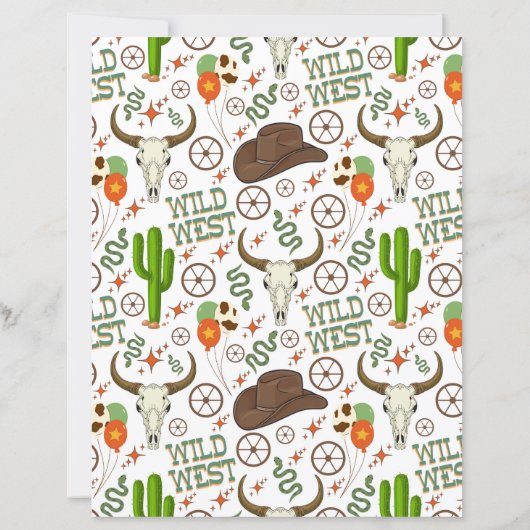 Wild West Scrapbook Paper (裏面)