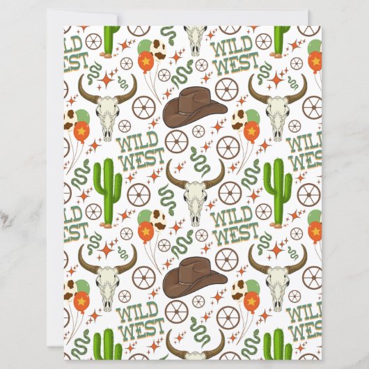 Wild West Scrapbook Paper (正面)