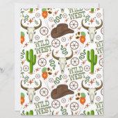 Wild West Scrapbook Paper (裏面)
