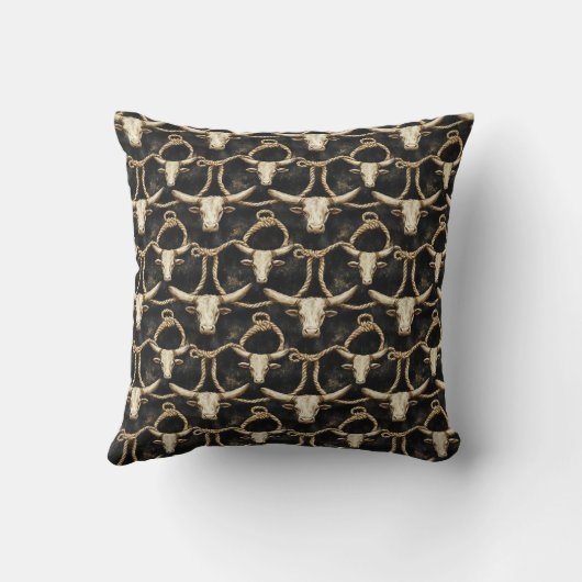 Wild West Throw Pillow クッション (裏面)