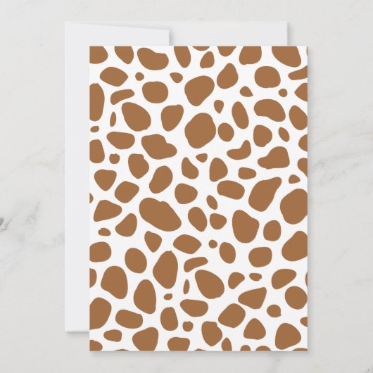 Wild West Western Baby Shower Rodeo Boy 招待状 (裏面)