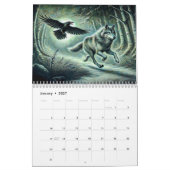 Wild Whispers – Wolves in Pastel Moments カレンダー (1月 2027)
