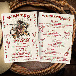 Wild Wild Wife バチェラーウィークエンドの旅程  招待状