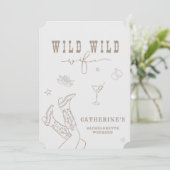 Wild Wild Wife Bachelorette Invitation  (スタンド正面)