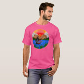 Wild With Bigfoot Fishing Tシャツ (正面フル)