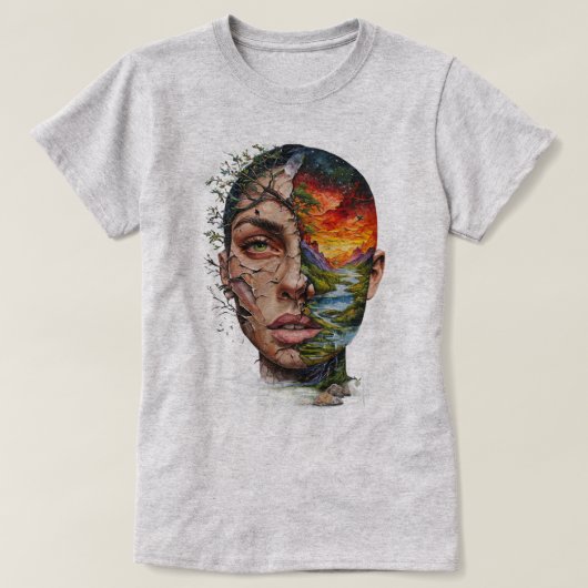 「Wild Within - 魂が山と出会う場所」 Tシャツ (デザイン正面)