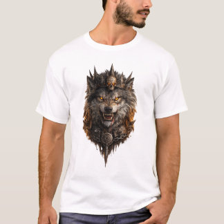 Wild Wolf Power T-Shirt – Strong Animal Design Tシャツ