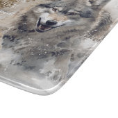 Wild Wolf Quote カッティングボード (角)